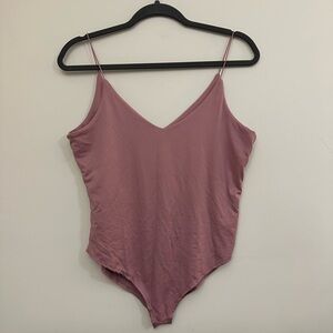 Pink Spaghetti Strap Bodysuit
